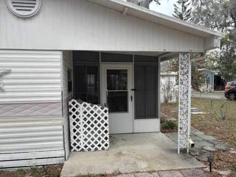 Back entrance and rear access view