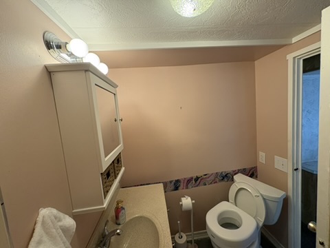 Second bathroom angle showing layout details