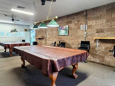 Community clubhouse game room and social area