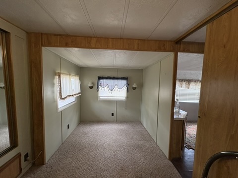 Bedroom viewed from the front side of the room